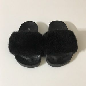 Steve Madden Faux Fur Slippers